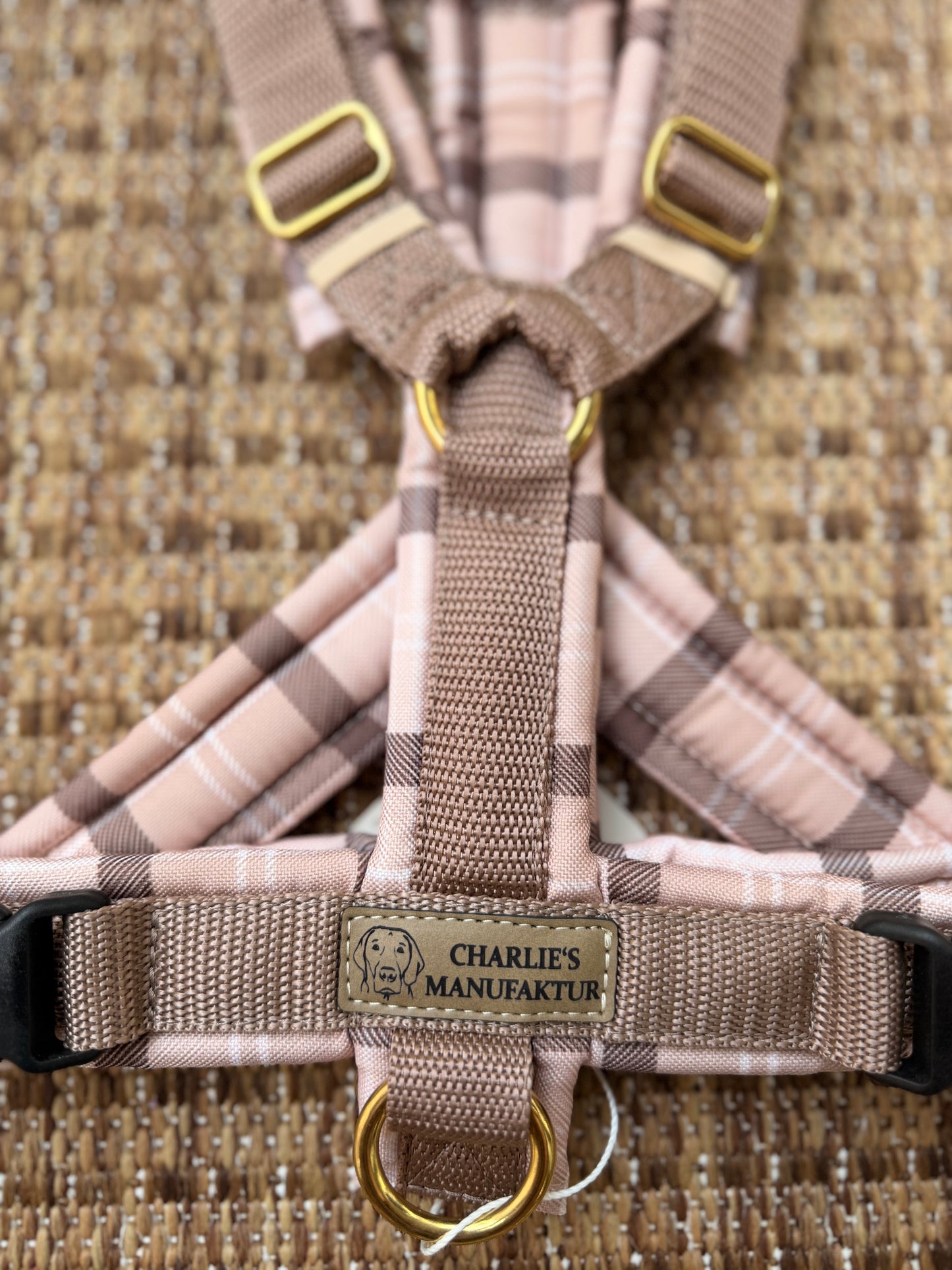 Y-Geschirr Karo Beige