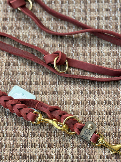 Ready to Ship | Fettlederleine Ziegelrot