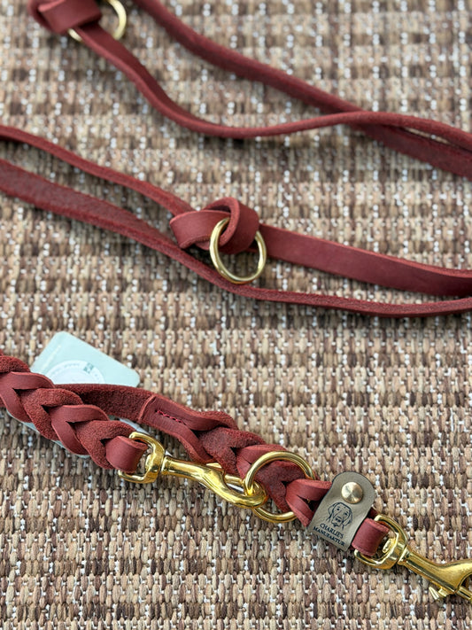 Ready to Ship | Fettlederleine Ziegelrot