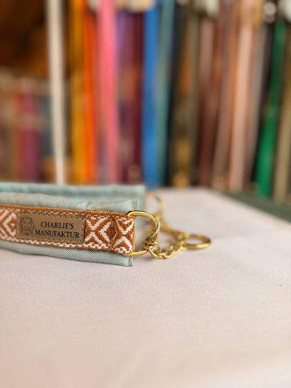 BOHO Halsband Cognac/Mint