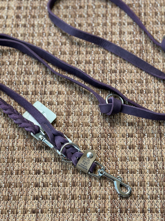 Ready to Ship | Fettlederleine Aubergine
