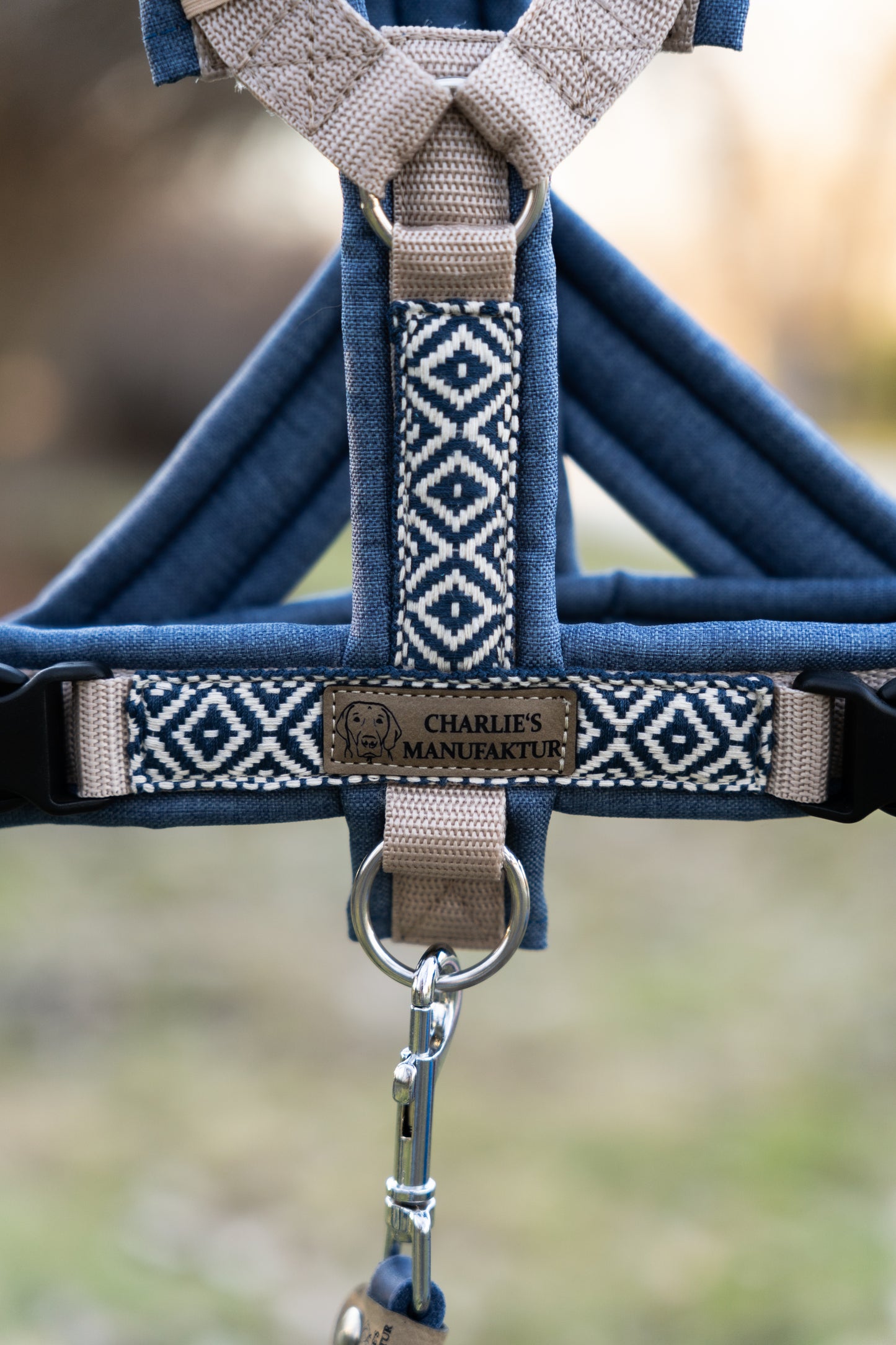 Y-Geschirr BOHO Blau/Beige