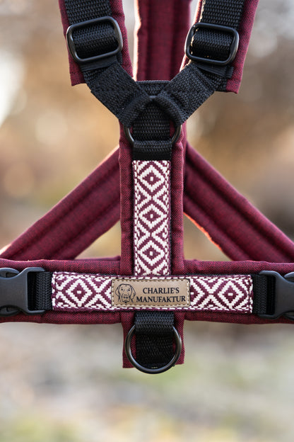 Y-Geschirr BOHO Bordeaux