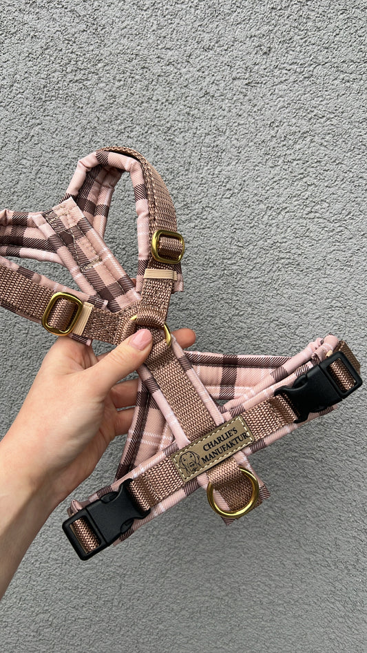 Y-Geschirr Karo Beige